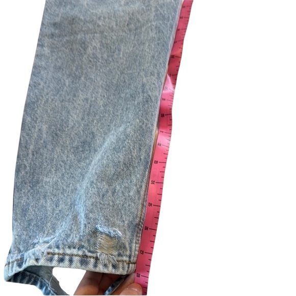 SHEIN EZwear Zipper Fly Tapered Jeans Straight Leg Light Wash Size 12/XL - Picture 6 of 9